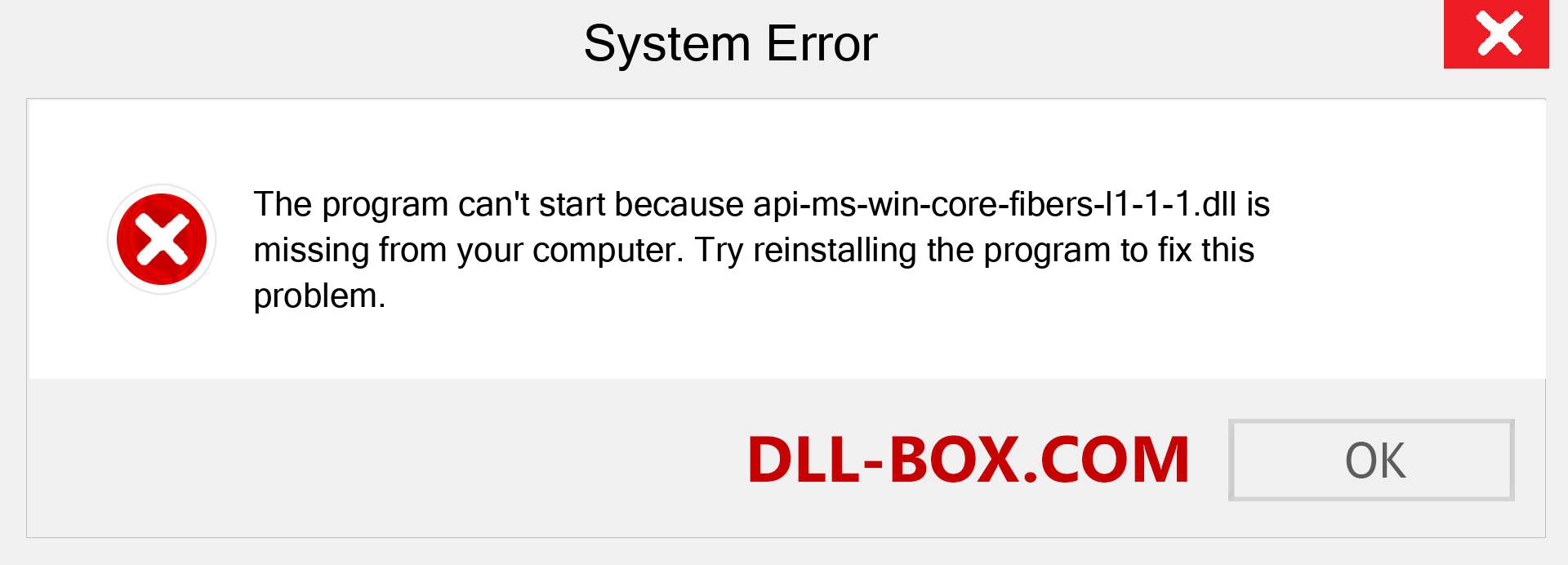  api-ms-win-core-fibers-l1-1-1.dll file is missing?. Download for Windows 7, 8, 10 - Fix  api-ms-win-core-fibers-l1-1-1 dll Missing Error on Windows, photos, images